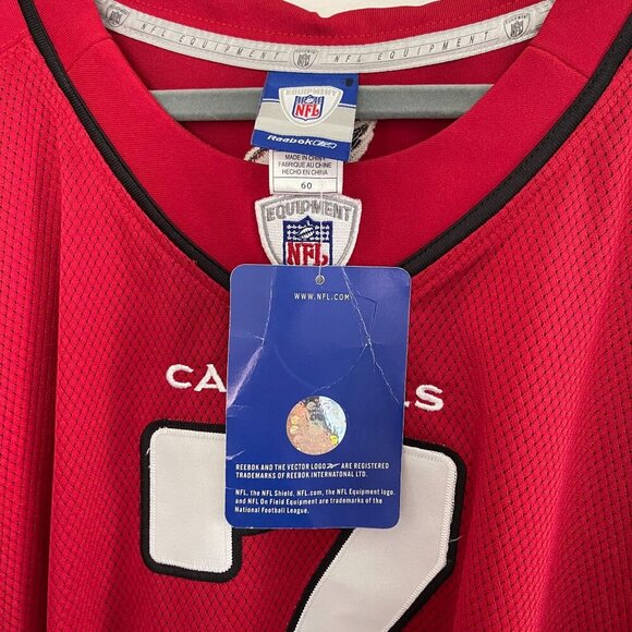 Reebok NFL Cardinals #7 Red Jersey Size 60 3XL Team Apparel On Field Embroidered - Picture 5 of 8